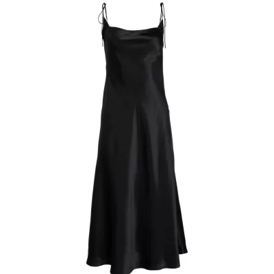 DANNIJO Solid | Tie Strap*Tie Strap  Midi Slip Dress